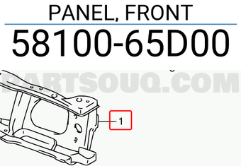 Suzuki 5810065D00 PANEL, FRONT