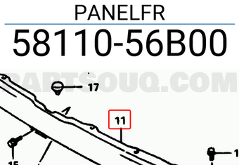 Suzuki 5811056B00 PANELFR