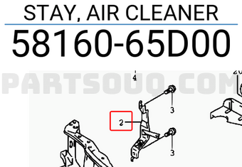 Suzuki 5816065D00 STAY, AIR CLEANER