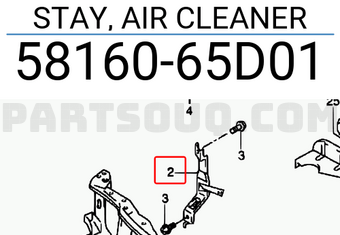 Suzuki 5816065D01 STAY, AIR CLEANER