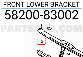Suzuki 5820083002 FRONT LOWER BRACKET