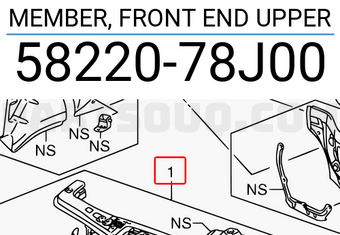 Suzuki 5822078J00 MEMBER, FRONT END UPPER