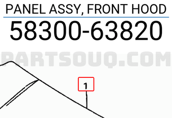 Suzuki 5830063820 PANEL ASSY, FRONT HOOD