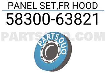 Suzuki 5830063821 PANEL SET,FR HOOD