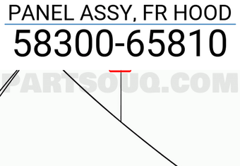 Suzuki 5830065810 PANEL ASSY, FR HOOD