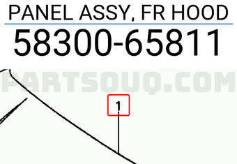 Suzuki 5830065811 PANEL ASSY, FR HOOD