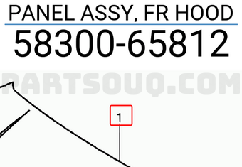 Suzuki 5830065812 PANEL ASSY, FR HOOD