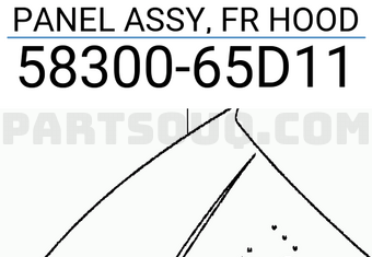 Suzuki 5830065D11 PANEL ASSY, FR HOOD