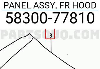 Suzuki 5830077810 PANEL ASSY, FR HOOD
