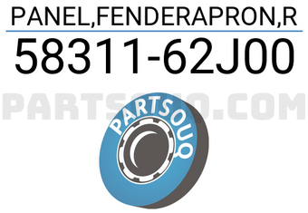 Suzuki 5831162J00 PANEL,FENDERAPRON,R