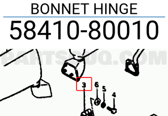 Suzuki 5841080010 BONNET HINGE