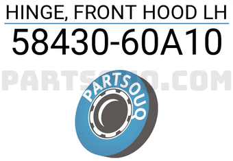 Suzuki 5843060A10 HINGE, FRONT HOOD LH