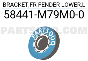 Suzuki 58441M79M00 BRACKET,FR FENDER LOWER,L