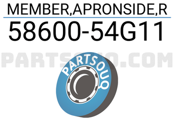 Suzuki 5860054G11 MEMBER,APRONSIDE,R
