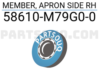 Suzuki 58610M79G00 MEMBER, APRON SIDE RH