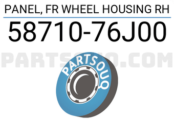 Suzuki 5871076J00 PANEL, FR WHEEL HOUSING RH