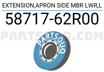 Suzuki 5871762R00 EXTENSION,APRON SIDE MBR LWR,L