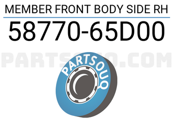 Suzuki 5877065D00 MEMBER FRONT BODY SIDE RH