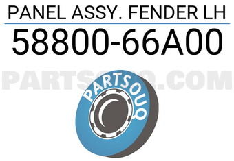 Suzuki 5880066A00 PANEL ASSY. FENDER LH