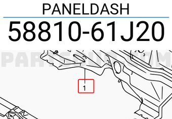 Suzuki 5881061J20 PANELDASH