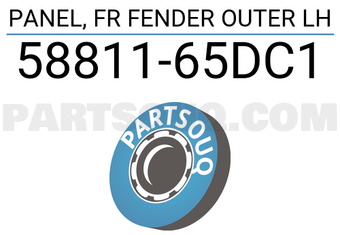 Suzuki 5881165DC1 PANEL, FR FENDER OUTER LH