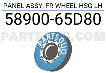 Suzuki 5890065D80 PANEL ASSY, FR WHEEL HSG LH