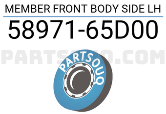 Suzuki 5897165D00 MEMBER FRONT BODY SIDE LH