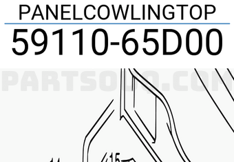Suzuki 5911065D00 PANELCOWLINGTOP