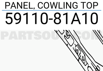 Suzuki 5911081A10 PANEL, COWLING TOP