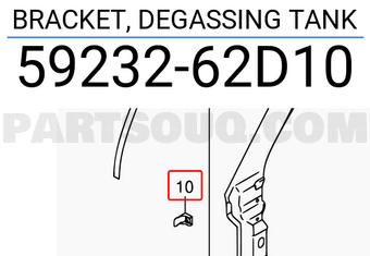 Suzuki 5923262D10 BRACKET, DEGASSING TANK