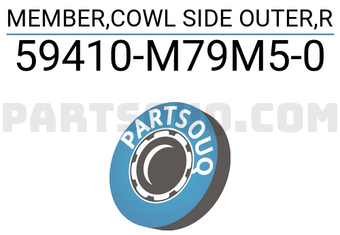 Suzuki 59410M79M50 MEMBER,COWL SIDE OUTER,R