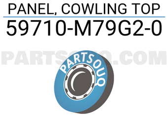Suzuki 59710M79G20 PANEL, COWLING TOP