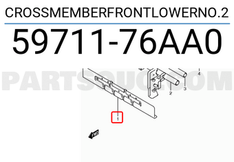Suzuki 5971176AA0 CROSSMEMBERFRONTLOWERNO.2