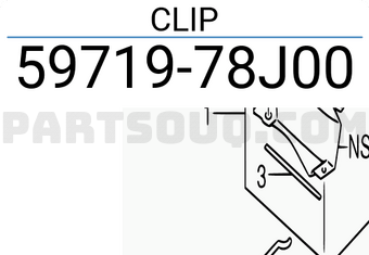 Suzuki 5971978J00 CLIP