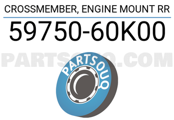 Suzuki 5975060K00 CROSSMEMBER, ENGINE MOUNT RR