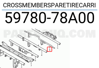 Suzuki 5978078A00 CROSSMEMBERSPARETIRECARRI