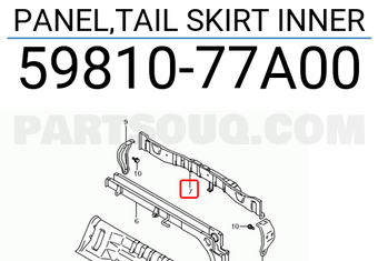 Suzuki 5981077A00 PANEL,TAIL SKIRT INNER