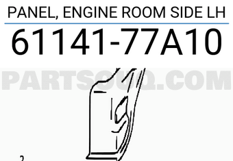 Suzuki 6114177A10 PANEL, ENGINE ROOM SIDE LH