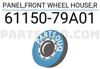 Suzuki 6115079A01 PANEL,FRONT WHEEL HOUSE,R