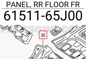 Suzuki 6151165J00 PANEL, RR FLOOR FR