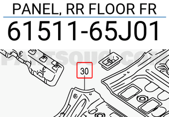 Suzuki 6151165J01 PANEL, RR FLOOR FR
