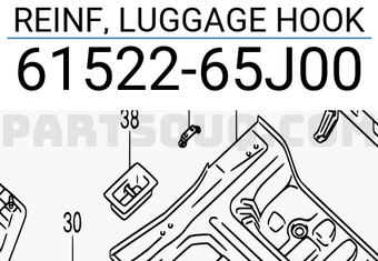 Suzuki 6152265J00 REINF, LUGGAGE HOOK