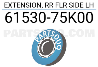 Suzuki 6153075K00 EXTENSION, RR FLR SIDE LH