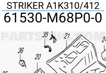 Suzuki 61530M68P00 STRIKER A1K310/412