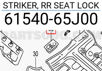 Suzuki 6154065J00 STRIKER, RR SEAT LOCK