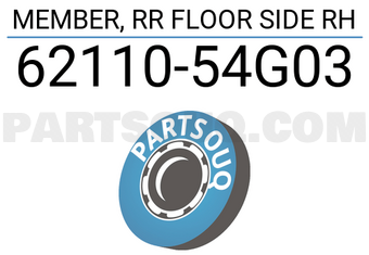Suzuki 6211054G03 MEMBER, RR FLOOR SIDE RH