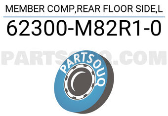 Suzuki 62300M82R10 MEMBER COMP,REAR FLOOR SIDE,L