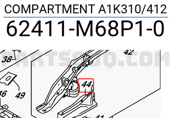 Suzuki 62411M68P10 COMPARTMENT A1K310/412