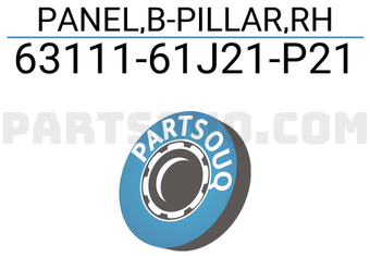 Suzuki 6311161J21P21 PANEL,B-PILLAR,RH