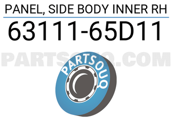 Suzuki 6311165D11 PANEL, SIDE BODY INNER RH